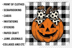Retro Preppy Pumpkin PNG Product Image 3