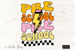 Retro Preschool PNG | Back To School PNG Product Image 1