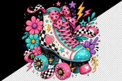 Retro tumbler, mug wrap, clipart sublimation design Product Image 2