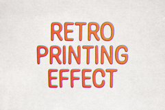 Retro Print Text &amp; Logo Effect Product Image 2