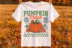 Retro Pumpkin Patch Png, Trendy Fall Sublimation Design Product Image 2