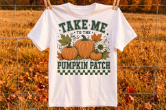 Retro Pumpkin Patch Png, Trendy Fall Sublimation PNG Product Image 2