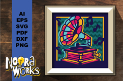 Retro Record Player: SVG Files Product Image 1