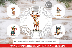 Reindeer and Friends Wind Spinner Product Image 1