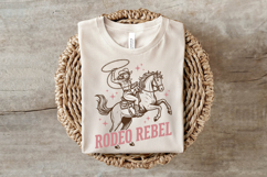 Retro Rodeo Rebel Cowgirl Lasso PNG Product Image 3