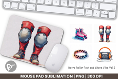 Retro Roller Rink Skate Mouse Pad Product Image 1