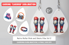 Retro Roller Rink Skate Earring Product Image 1