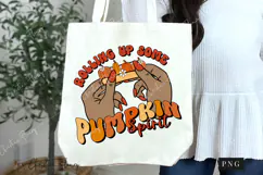 Retro Rolling Up Some Pumpkin Spirit PNG | Fall PNG Product Image 7