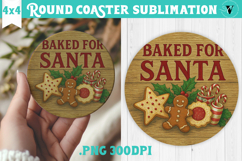 Retro Christmas Round Coasters | Christmas quotes Product Image 1