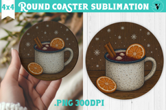 Retro Christmas Round Coasters | Christmas quotes Product Image 1