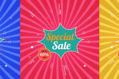 Retro Sale Promotion Vector Design Product Image 9