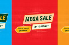 Retro Sale Promotion Vector Design Product Image 12