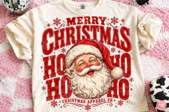 Retro Santa Christmas Holiday Png Product Image 1
