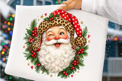 Retro Santa Christmas Polka Dots Png, Christmas Tree Png Product Image 4