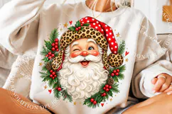 Retro Santa Christmas Polka Dots Png, Christmas Tree Png Product Image 5