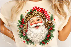 Retro Santa Christmas Polka Dots Png, Christmas Tree Png Product Image 2
