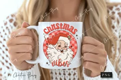 Retro Christmas Vibes PNG | Christmas PNG Product Image 2