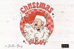 Retro Christmas Vibes PNG | Christmas PNG Product Image 4