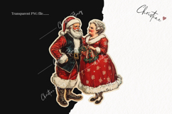 Retro Santa Claus Clipart | Retro Christmas PNG Product Image 2