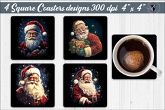 Square Coasters | Christmas sublimation Product Image 1