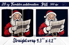 Retro Santa | Christmas tumbler wrap Product Image 1