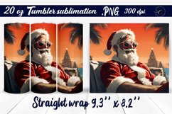 Christmas tumbler | Santa tumbler wrap Product Image 1