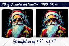 Santa in sunglasses | Christmas tumbler Product Image 1