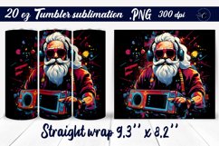 Santa with boombox | Christmas tumbler Product Image 1