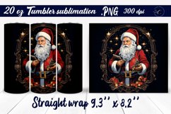 Santa tumbler | Christmas tumbler wrap Product Image 1