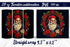 Santa tumbler | Christmas tumbler wrap Product Image 1