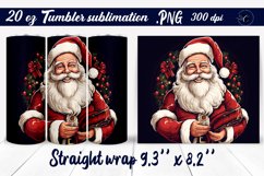 Santa tumbler | Christmas tumbler wrap Product Image 1