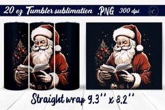 Santa sublimation | Christmas tumbler Product Image 1