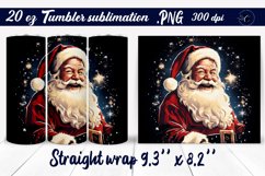 Retro Santa tumbler | Christmas tumbler Product Image 1