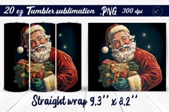 Retro Santa tumbler | Christmas tumbler Product Image 1