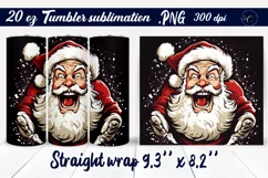 Retro Funny Santa | Christmas tumbler Product Image 4