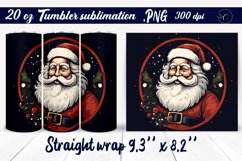 Retro Santa tumbler | Christmas tumbler Product Image 1