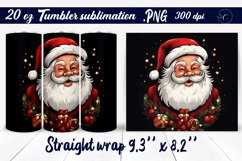 Retro Santa tumbler | Christmas tumbler Product Image 1