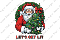 Retro Santa with Tree Product Image 1