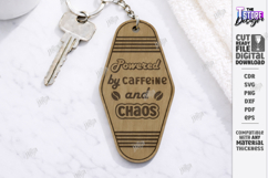 Retro Sarcastic Motel Keychain Laser Cut | Laser Engraving Product Image 1