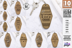 Retro Sarcastic Motel Keychains Laser Cut Bundle | Engraving Product Image 1