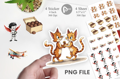 Retro Sarcastic Valentine Sticker Product Image 1