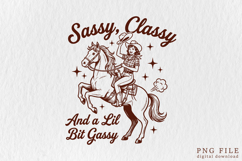 Retro Sassy, Classy, Lil Bit Gassy Design Product Image 1