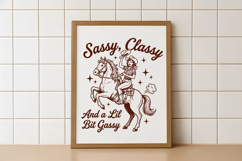 Retro Sassy, Classy, Lil Bit Gassy Design Product Image 5
