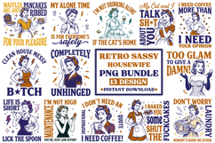 Retro Sassy Housewife PNG Bundle Product Image 1