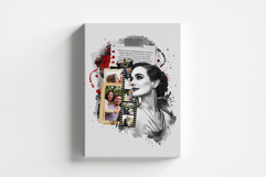 Retro Scrapbook Art Photo Effect Template Product Image 1