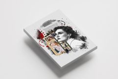 Retro Scrapbook Art Photo Effect Template Product Image 2