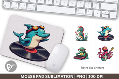 Mouse Pad Retro Sea Critters Product Image 1