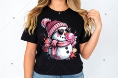 Retro Snowman PNG, Christmas Sublimation Design, Merry Product Image 3