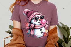 Retro Snowman PNG, Christmas Sublimation Design, Merry Product Image 4