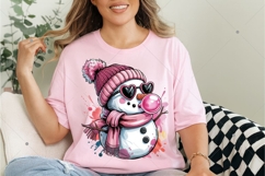 Retro Snowman PNG, Christmas Sublimation Design, Merry Product Image 6
